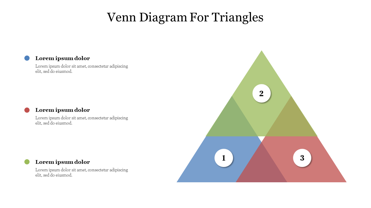 Sample Venn Diagram For Triangles PowerPoint Presentation